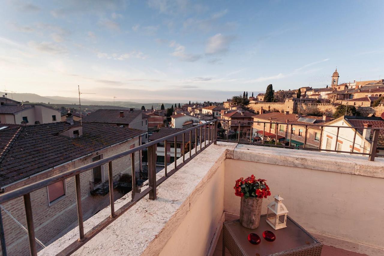 Il Trabucco E La Terrazza Della Val D' Orcia Lägenhet San Quirico dʼOrcia Exteriör bild